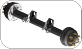 trailer axles drum